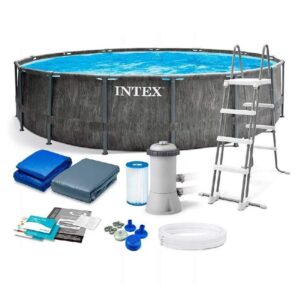 בריכת עמודים עגולה 26744 אולטרה גרפיט 549/122 INTEX