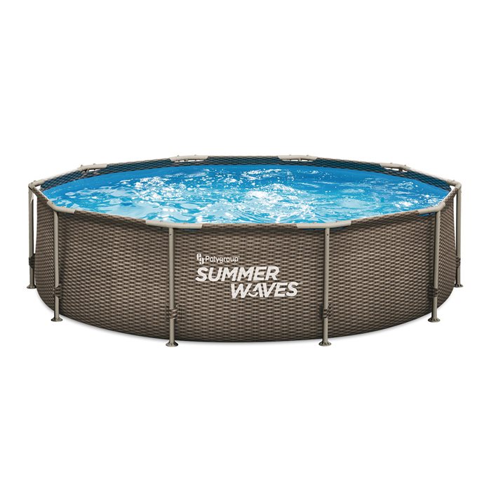 בריכת ראטן סאמר עגולה בגודל 305X76 ס"מ SUMMER WAVES