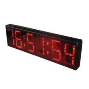שעון שניות LED דיגיטלי 101805 מיועד במיוחד לתנאי חוץ בבריכה, עם 6 ספרות