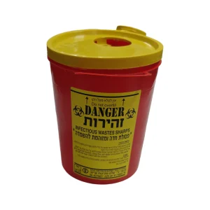 מיכל איסוף מחטים 2 ליטר