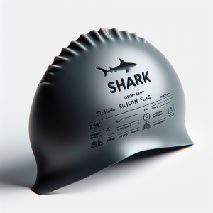 כובע סיליקון לשחייה 250463 דגם SILICON FLAG SHARK