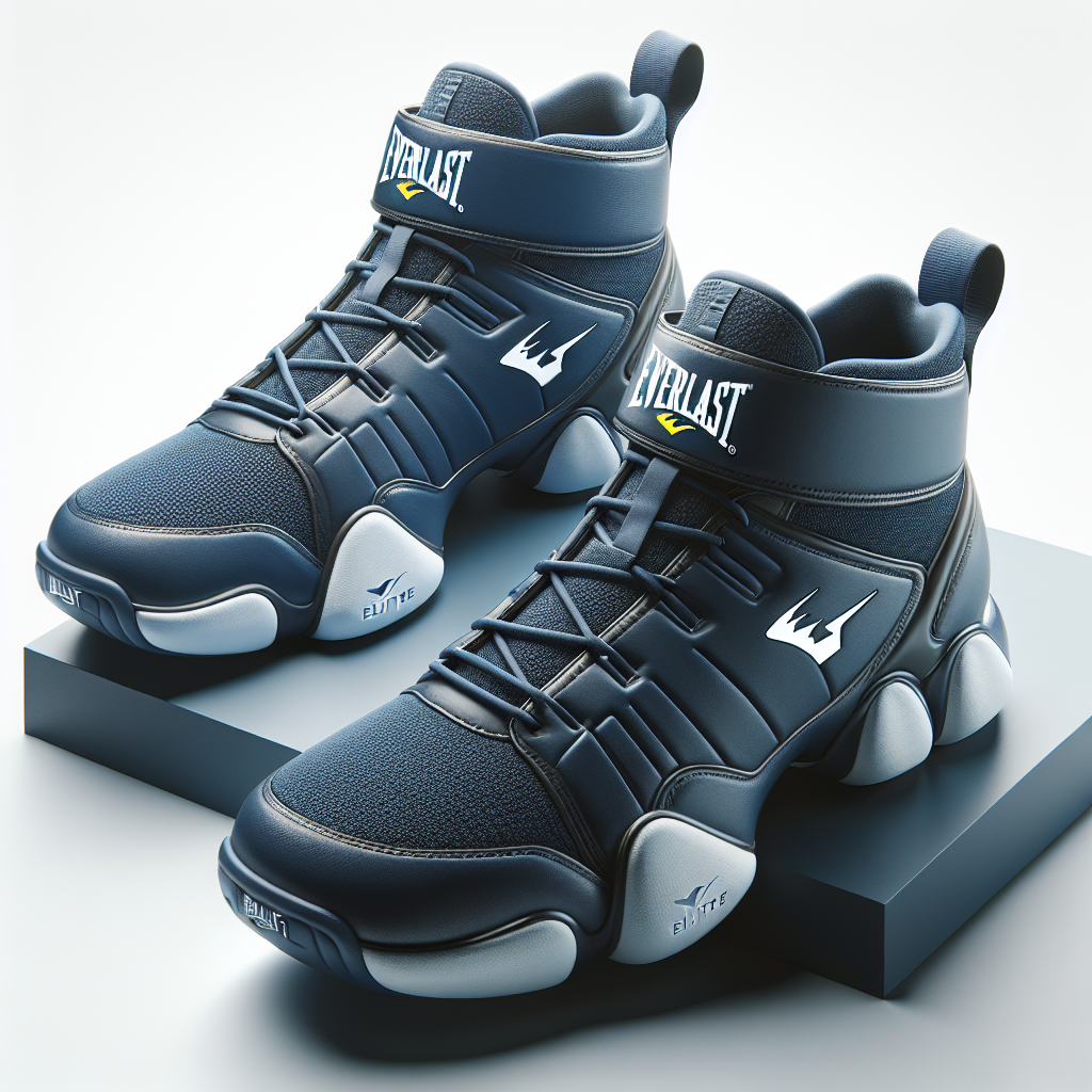 נעלי אגרוף מקצועיות 251059 Everlast Elite 2 Boxing Shoes – צבע כחול נייבי