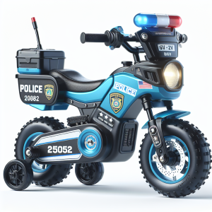 אופנוע ממונע לילדים 250852 בעוצמה 6V דגם פוליס POLICE
