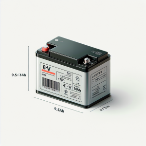 מצבר עופרת 250837 בעוצמה 6V – 14AH במידה 9.5/5/15 ס"מ