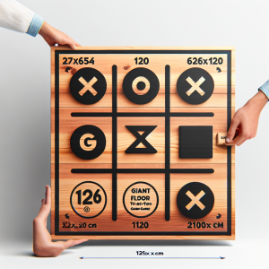 משחק איקס עיגול רצפתי ענק 261454 בגודל 120X120 ס"מ