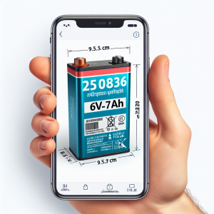 מצבר עופרת 250836 בעוצמה 6V – 7AH במידה 9.5/3.5/15 ס"מ