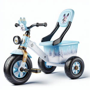 מוצר רכיבה ממונע לילדים – דגם אופנוע 250862 עם 3 גלגלים, בעוצמה 6V דגם FROZEN של דיסני