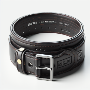 חגורת כושר מעור מקצועית-הרמת כוח 250788 RDX 4 INCH Powerlifting Leather Gym Belt