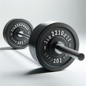 מוט אולימפי 251024 באורך 2.2 מטר, משקל 20 ק"ג cross-fit שחור עם מיסבים